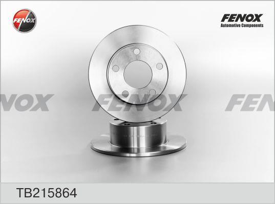 Fenox TB215864 Диск гальмівний задній невентильований TB215864: Купити в Україні - Добра ціна на EXIST.UA!