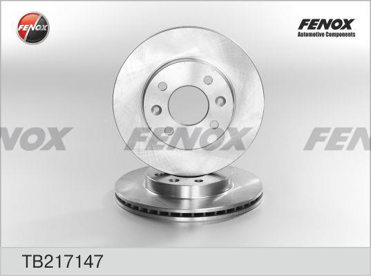 Fenox TB217147 Диск гальмівний передній вентильований TB217147: Купити в Україні - Добра ціна на EXIST.UA!