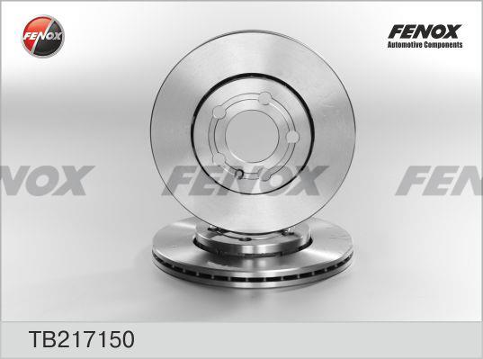 Fenox TB217150 Диск гальмівний передній вентильований TB217150: Купити в Україні - Добра ціна на EXIST.UA!