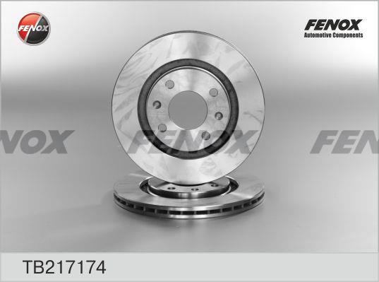 Fenox TB217174 Диск гальмівний передній вентильований TB217174: Купити в Україні - Добра ціна на EXIST.UA!