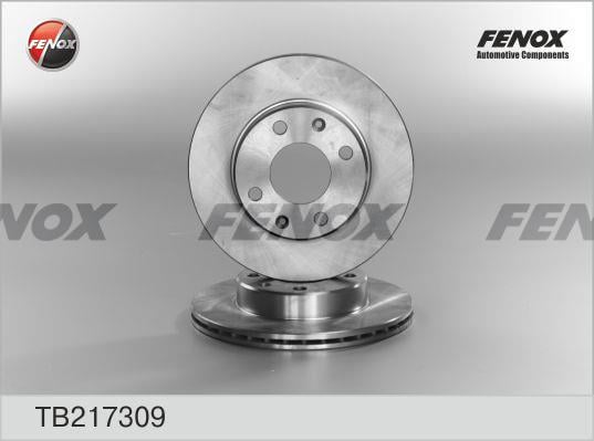 Fenox TB217309 Диск гальмівний передній вентильований TB217309: Приваблива ціна - Купити в Україні на EXIST.UA!