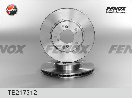 Fenox TB217312 Диск гальмівний передній вентильований TB217312: Купити в Україні - Добра ціна на EXIST.UA!