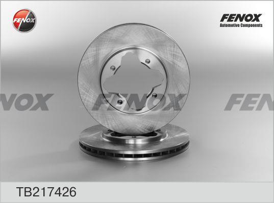 Fenox TB217426 Диск гальмівний передній вентильований TB217426: Приваблива ціна - Купити в Україні на EXIST.UA!