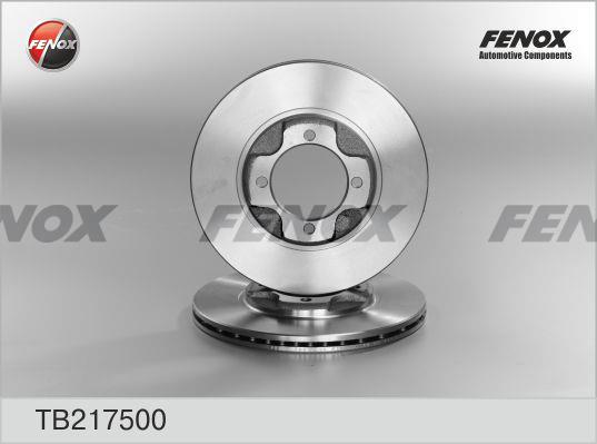 Fenox TB217500 Диск гальмівний передній вентильований TB217500: Купити в Україні - Добра ціна на EXIST.UA!