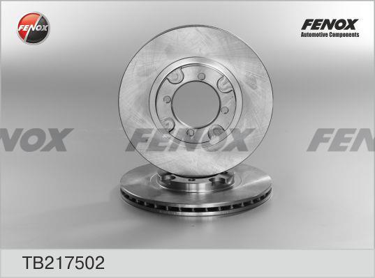 Fenox TB217502 Диск гальмівний передній вентильований TB217502: Купити в Україні - Добра ціна на EXIST.UA!