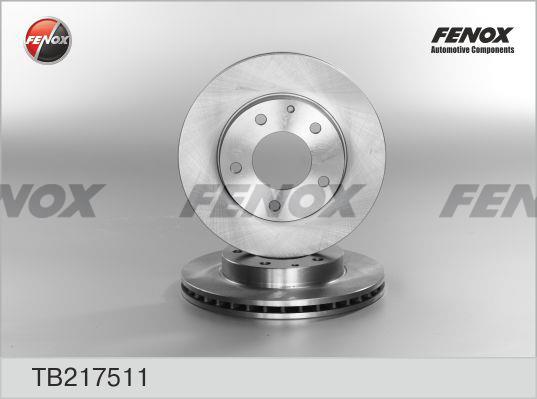 Fenox TB217511 Диск гальмівний передній вентильований TB217511: Купити в Україні - Добра ціна на EXIST.UA!