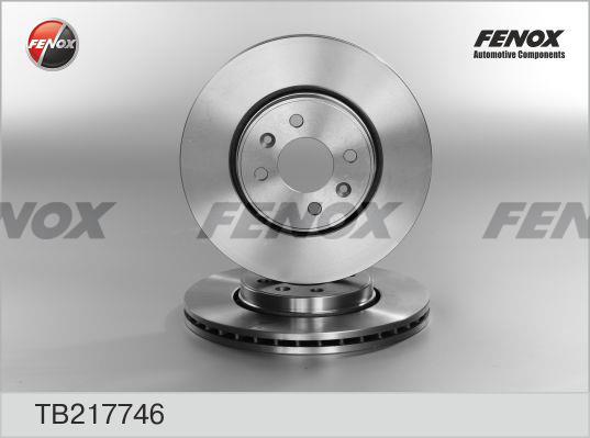 Fenox TB217746 Диск гальмівний передній вентильований TB217746: Купити в Україні - Добра ціна на EXIST.UA!