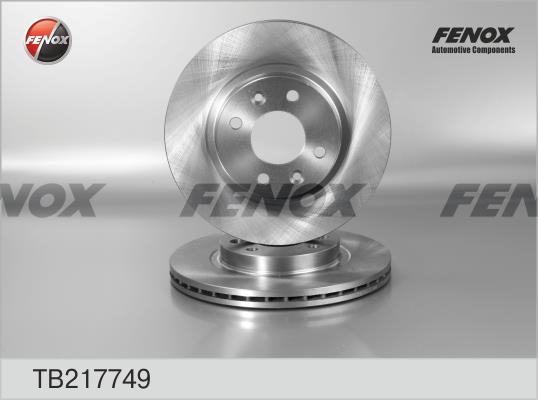 Fenox TB217749 Диск гальмівний передній вентильований TB217749: Купити в Україні - Добра ціна на EXIST.UA!
