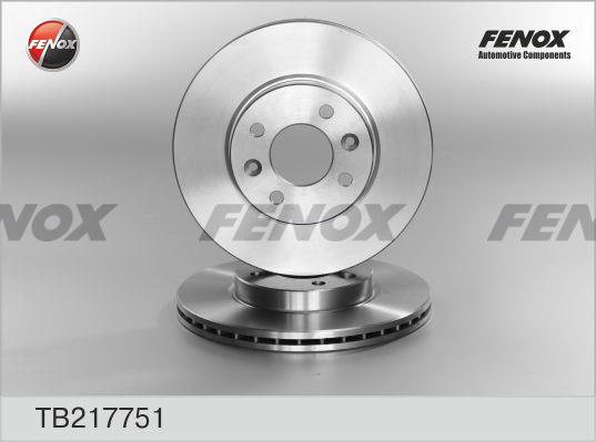 Fenox TB217751 Диск гальмівний передній вентильований TB217751: Купити в Україні - Добра ціна на EXIST.UA!