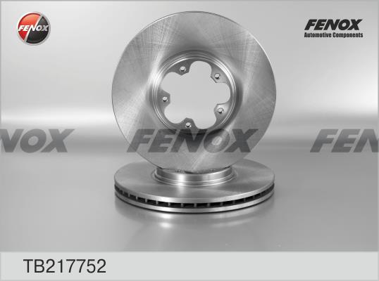 Fenox TB217752 Диск гальмівний передній вентильований TB217752: Купити в Україні - Добра ціна на EXIST.UA!
