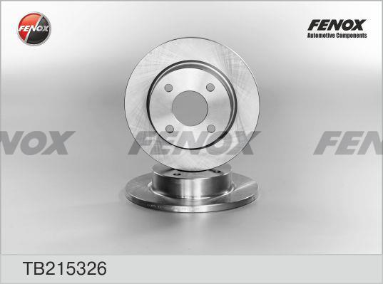 Fenox TB215326 Диск гальмівний передній невентильований TB215326: Купити в Україні - Добра ціна на EXIST.UA!