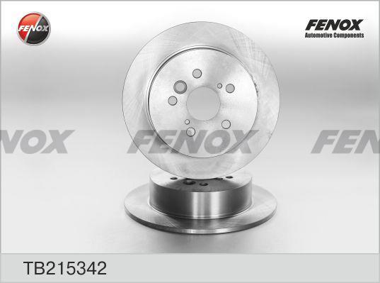 Fenox TB215342 Диск гальмівний задній невентильований TB215342: Приваблива ціна - Купити в Україні на EXIST.UA!