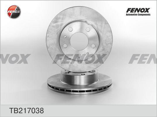 Fenox TB217038 Диск гальмівний передній вентильований TB217038: Купити в Україні - Добра ціна на EXIST.UA!