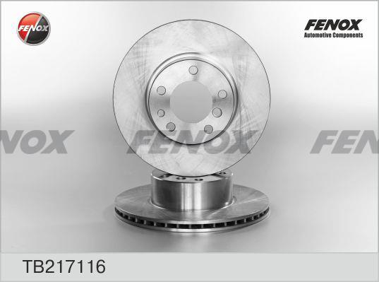 Fenox TB217116 Диск гальмівний передній вентильований TB217116: Купити в Україні - Добра ціна на EXIST.UA!