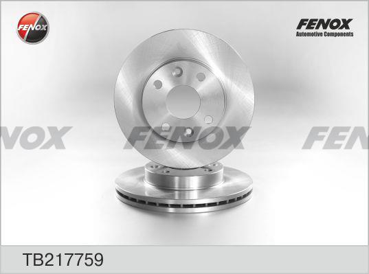 Fenox TB217759 Диск гальмівний передній вентильований TB217759: Купити в Україні - Добра ціна на EXIST.UA!