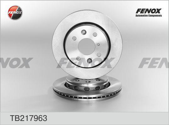Fenox TB217963 Диск гальмівний передній вентильований TB217963: Купити в Україні - Добра ціна на EXIST.UA!