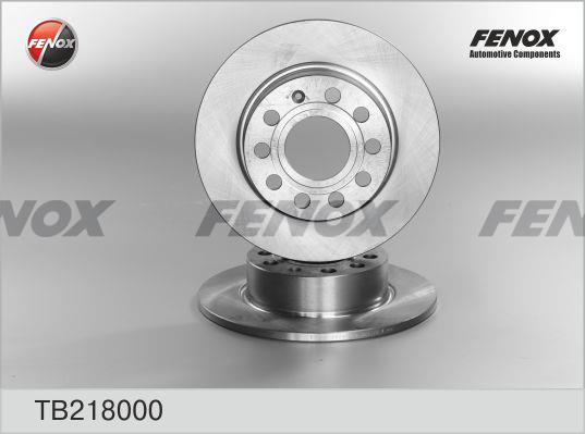 Fenox TB218000 Диск гальмівний задній невентильований TB218000: Купити в Україні - Добра ціна на EXIST.UA!