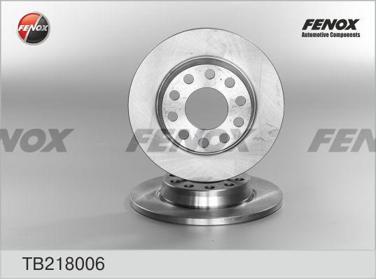 Fenox TB218006 Диск гальмівний задній невентильований TB218006: Купити в Україні - Добра ціна на EXIST.UA!