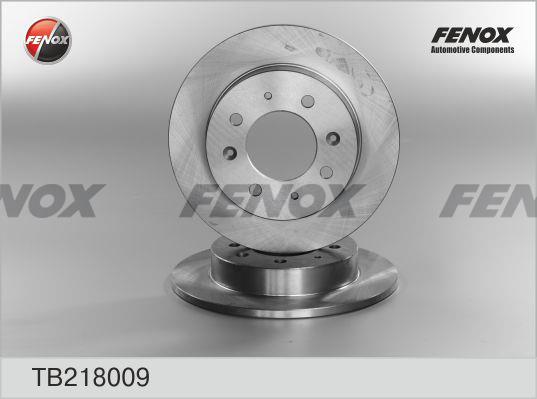 Fenox TB218009 Диск гальмівний задній невентильований TB218009: Купити в Україні - Добра ціна на EXIST.UA!