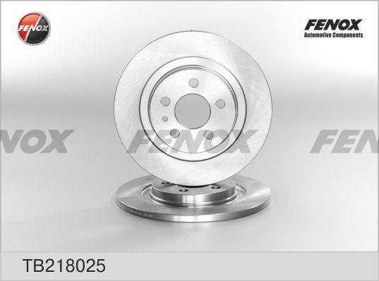 Fenox TB218025 Диск гальмівний задній невентильований TB218025: Купити в Україні - Добра ціна на EXIST.UA!