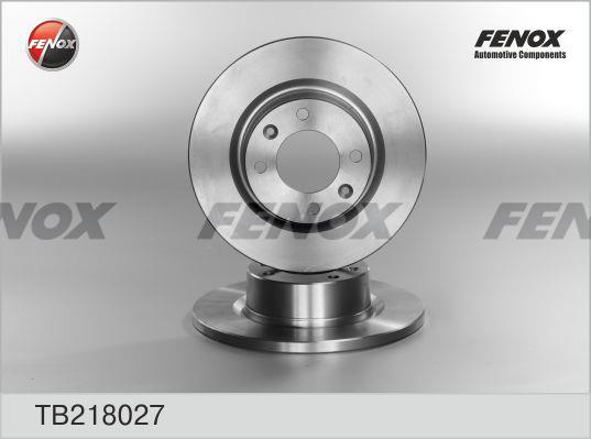 Fenox TB218027 Диск гальмівний задній невентильований TB218027: Купити в Україні - Добра ціна на EXIST.UA!