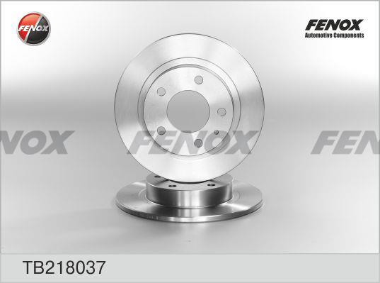 Fenox TB218037 Диск гальмівний задній невентильований TB218037: Купити в Україні - Добра ціна на EXIST.UA!