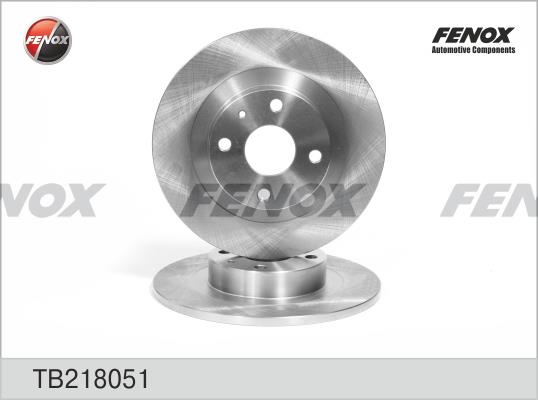 Fenox TB218051 Диск гальмівний задній невентильований TB218051: Купити в Україні - Добра ціна на EXIST.UA!