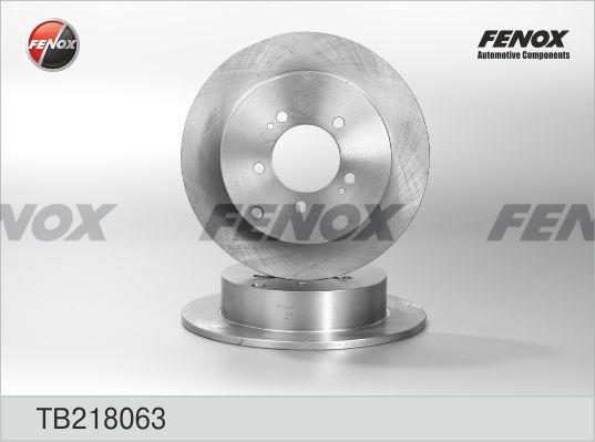Fenox TB218063 Диск гальмівний задній невентильований TB218063: Купити в Україні - Добра ціна на EXIST.UA!
