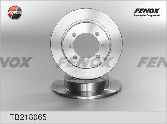 Fenox TB218065 Диск гальмівний задній невентильований TB218065: Приваблива ціна - Купити в Україні на EXIST.UA!