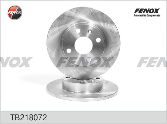 Fenox TB218072 Диск гальмівний задній невентильований TB218072: Купити в Україні - Добра ціна на EXIST.UA!