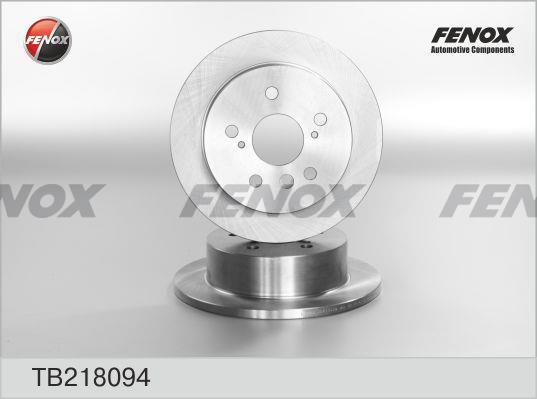 Fenox TB218094 Диск гальмівний задній невентильований TB218094: Купити в Україні - Добра ціна на EXIST.UA!