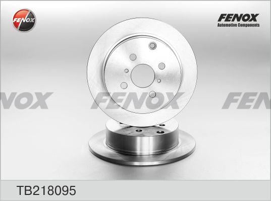 Fenox TB218095 Диск гальмівний задній невентильований TB218095: Купити в Україні - Добра ціна на EXIST.UA!