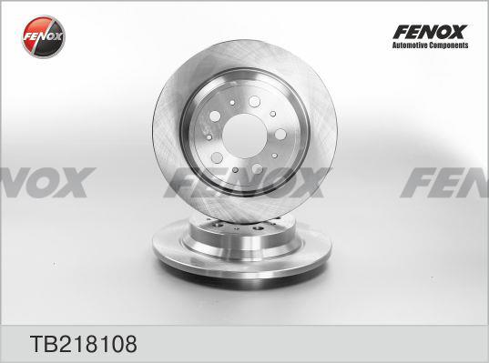 Fenox TB218108 Диск гальмівний задній невентильований TB218108: Купити в Україні - Добра ціна на EXIST.UA!