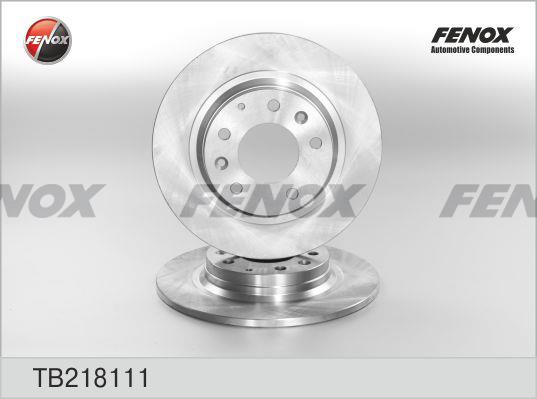 Fenox TB218111 Диск гальмівний задній невентильований TB218111: Купити в Україні - Добра ціна на EXIST.UA!