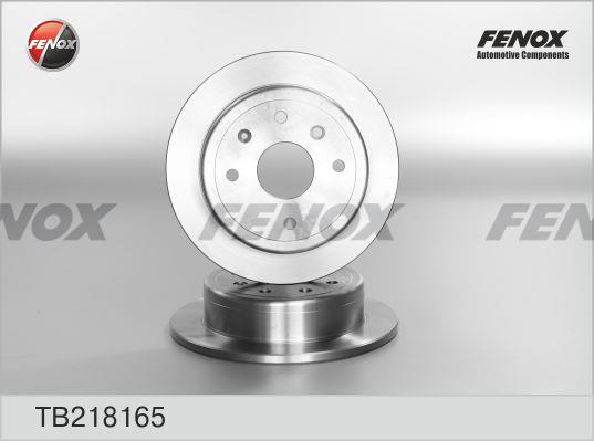 Fenox TB218165 Диск гальмівний задній невентильований TB218165: Купити в Україні - Добра ціна на EXIST.UA!