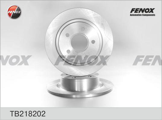 Fenox TB218202 Диск гальмівний задній невентильований TB218202: Купити в Україні - Добра ціна на EXIST.UA!