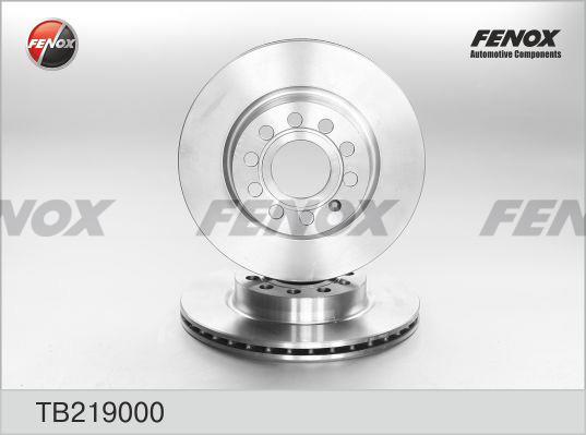 Fenox TB219000 Диск гальмівний передній вентильований TB219000: Приваблива ціна - Купити в Україні на EXIST.UA!