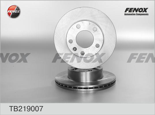 Fenox TB219007 Диск гальмівний передній вентильований TB219007: Купити в Україні - Добра ціна на EXIST.UA!