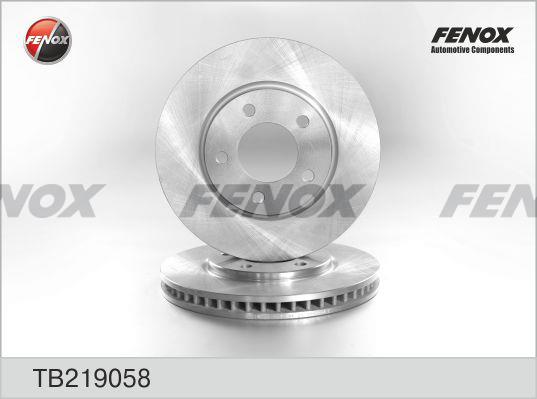 Fenox TB219058 Диск гальмівний передній вентильований TB219058: Купити в Україні - Добра ціна на EXIST.UA!