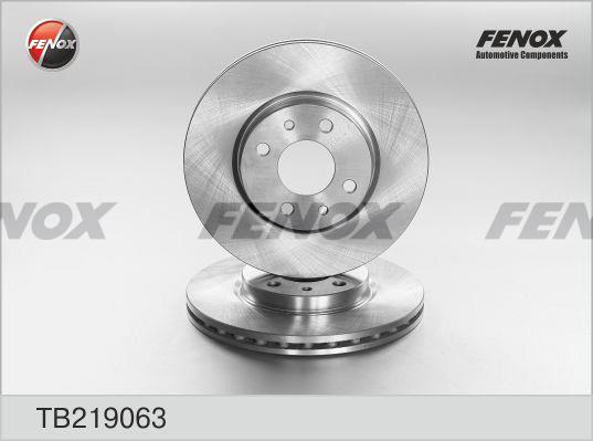 Fenox TB219063 Диск гальмівний передній вентильований TB219063: Купити в Україні - Добра ціна на EXIST.UA!
