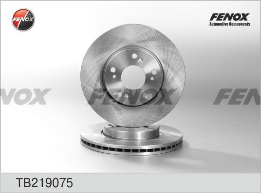 Fenox TB219075 Диск гальмівний передній вентильований TB219075: Купити в Україні - Добра ціна на EXIST.UA!
