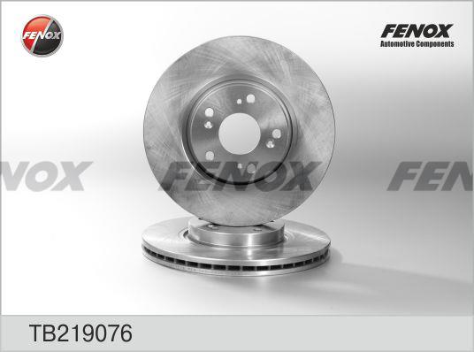 Fenox TB219076 Диск гальмівний передній вентильований TB219076: Купити в Україні - Добра ціна на EXIST.UA!