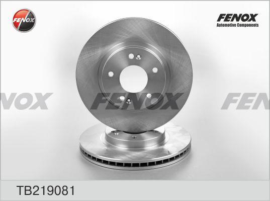 Fenox TB219081 Диск гальмівний передній вентильований TB219081: Купити в Україні - Добра ціна на EXIST.UA!