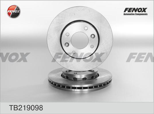Fenox TB219098 Диск гальмівний передній вентильований TB219098: Купити в Україні - Добра ціна на EXIST.UA!