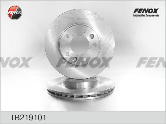 Fenox TB219101 Диск гальмівний передній вентильований TB219101: Купити в Україні - Добра ціна на EXIST.UA!