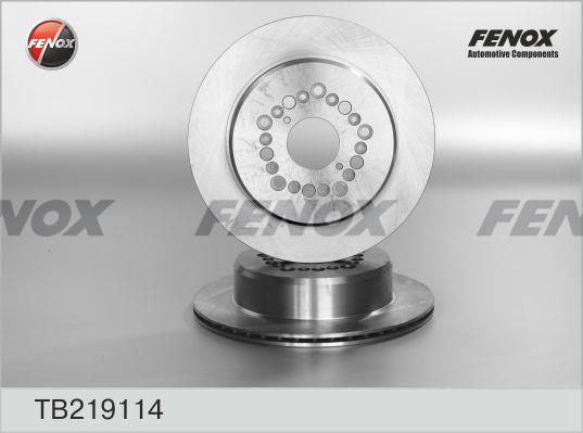 Fenox TB219114 Диск гальмівний задній вентильований TB219114: Купити в Україні - Добра ціна на EXIST.UA!