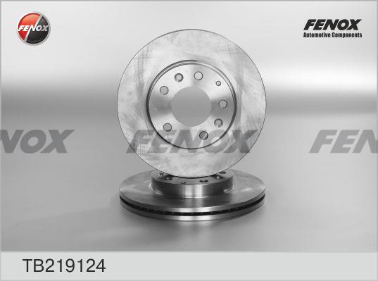 Fenox TB219124 Диск гальмівний передній вентильований TB219124: Купити в Україні - Добра ціна на EXIST.UA!