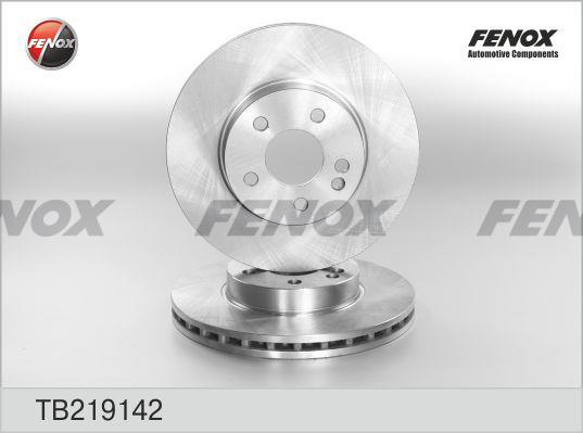 Fenox TB219142 Диск гальмівний передній вентильований TB219142: Купити в Україні - Добра ціна на EXIST.UA!