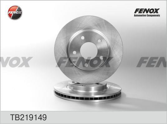 Fenox TB219149 Диск гальмівний передній вентильований TB219149: Купити в Україні - Добра ціна на EXIST.UA!