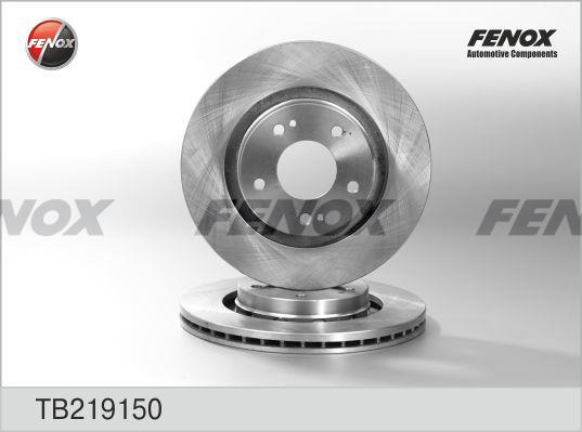 Fenox TB219150 Диск гальмівний передній вентильований TB219150: Приваблива ціна - Купити в Україні на EXIST.UA!